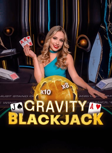 Gravity Blackjack slot visual from ICONIC21 available on captaincookscasinoat.at