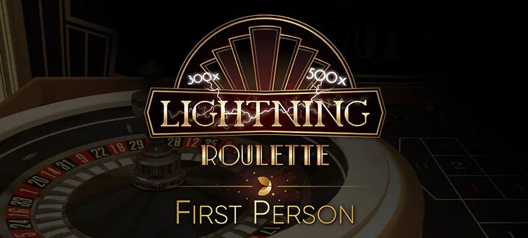 Live Shows logo of First Person Lightning Roulette from Evolution at Captain Cooks